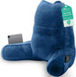 Sasttie Reading Pillow, Pillows for Reading or Relaxing – Ergonomic Support for Head, Neck, Back, and Lumbar, 21-Inch, Navy Blue