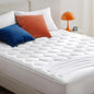 Bedsure RV King Mattress Pad - Quilted Fitted Mattress Topper Protector with 8-21 Inches Deep Pocket, Noiseless Bed Cover Padded for Camper and Motorhome, Machine Washable, White, 72x80 Inches