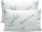 Elif King Size Pillows for Sleeping, Set of 2 – Cooling Shredded Memory Foam Pillows with Removable Cover for Back, Stomach & Side Sleepers, Rayon Derived from Bamboo, King (2 Pack)