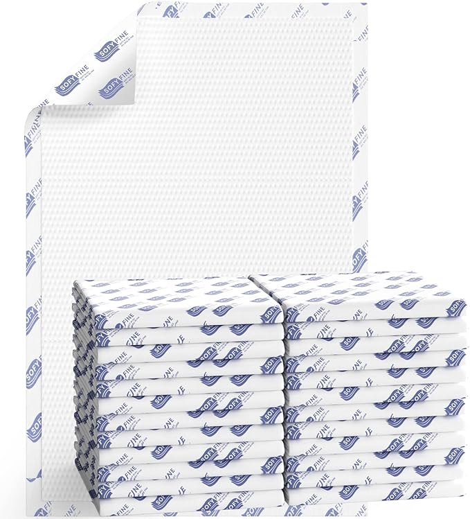 Biggest Chucks Disposable 57"x36" Tear Resistant 215 Gram Heavy Duty Adults Incontinence Bed Pads, 5XL Extra Large Thicken Puppy Pee Pad, 10X Absorbency 360 Lb Transfer[30 Pads]