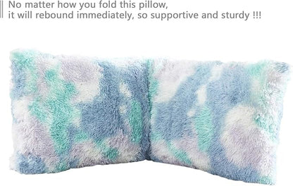 Cozy Plush Fur Body Pillow 20X54 Inches with Premium Filling, Ultra Soft Bed and Sofa Pillow, Vibrant Pastel Colors on Long Pillow, Big Hug Double Pillow, Pregnancy Pillow, Warm Fascinating