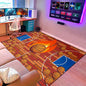 Basketball Court Rug - Basketball Rug for Boys Bedroom, Sports Decor for Boys Bedroom Kids Carpet, Sports Themed Carpets for Playroom Living Room Floor Mat or Door mat, 3x5 Feet