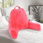 Cheer Collection Reading Pillow with Arms – Portable Bed Pillow for Sitting Up & Support, Foam-Filled Back Rest Pillow for Sitting in Bed & Couch, Machine Washable Hot Pink (Large)