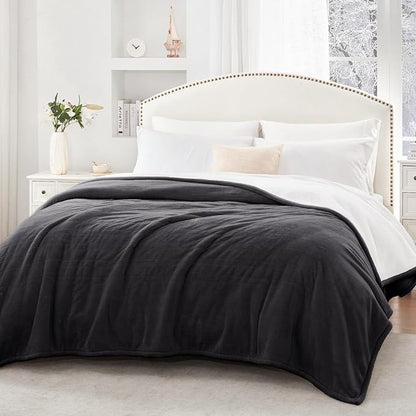 SEALY Electric Blanket Queen Size, Flannel & Sherpa Heated Blanket with 10 Heating Levels & 1-12 Hours Auto Shut Off, Machine Washable, Grey, 84 x 90 Inch