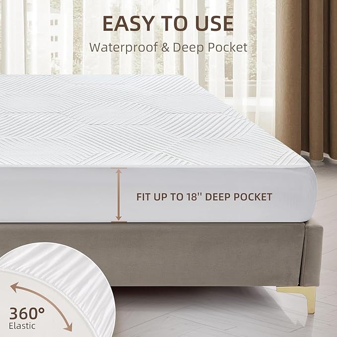 Multizone Waterproof Heated Mattress Pad, Individual Body & Feet Electric Mattress Bed Warmer 9 Heat Settings, 1-12 Hours Auto Off, Deep Pocket, Fast Heating, Machine Washable King, 78" x 80"