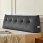Z-hom Queen Headboard Pillow, Triangular Wedge Reading Pillow for Bed or Sofa, Ergonomic Backrest Cushion for Sitting Up, Reading or Relaxing, with Side Pocket，Removable Washable Cover,Grey