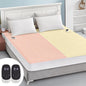 Heated Mattress Pad Queen Size Electric Mattress Dual Controller Bed Warmer 9 Heat Settings, 1-12 Hours Auto Off Memory Function Deep Pocket, Fast Heating, Machine Washable Cal King 72" * 84"