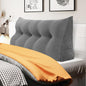 WOWMAX Triangular Headboard Pillow Full Bed Wedge Pillow for Headboard Large Bolster Pillow for Bed Wedge Pillow Headboard Daybed Pillows with Removable Cover, Corduroy(100% Cotton)