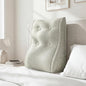 Daneey Reading Pillow for Bed Adult, Back Support Pillow for Bed, Sit Up Pillow Backrest Beige, 20 * 9 * 22IN