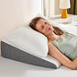 Wedge Pillow Set for After Surgery, Body Pillow for Adults, Bed Wedge Pillow for Headboard for Sleep Apnea and Snoring, Back Pain Relief, Acid Reflux, 7.5" Height, Grey and White