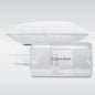 Calvin Klein Wave Print 20" x 36" King Size Set of 2 Bed Pillows for Sleeping, White