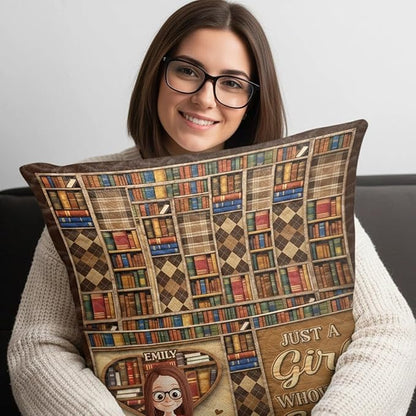 Pawfect House Custom Pocket Pillow (Insert Included), Personalized Bookish Gifts For Book Lovers, Bookworms, Readers, Warmth Lives In Stories, Book Reading Pillow, Bedroom Decoration Gifts for Readers