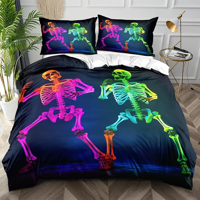 Microfiber Halloween Sheets Full Set with 2 Pillow Cases Standard Size, Fitted Flat Sheet for Kids Girls Teens Adult Bedroom Decor,Pumpkin Sheets Bed Sheets Floral Petal Country Bedding Décor