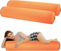 EULANT 2 Pack 47inch Inflatable Long Bolster Body Pillow for Adults Pregnant,Travel Body Pillow Hug Pillow for Bed,Round Cervical Roll Cylinder Bolster Body Pillow for Hugging Sleeping,Back etc.