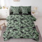 Feelyou Dinosaur 7 Piece Bedding Set Camouflage Print Comforter Set with Sheets for Kids Boys Girls Army Green Bed in a Bag Animal Theme Bed Set Soft Lightweight