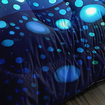 Black Cats Comforter Twin Bedding Sets for Girls,Colorful Abstract Dots Bed Set for Kids Boys Teens Toddler Room Decor,Bohemian Style Art Aesthetics Comforter Sets with 2 Pillowcases.