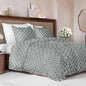 Duvet Cover Full Size Set - Extra Soft Floral Duvet Cover 80 x 90 with 2 Pillow Shams - Comfy, Cozy, Breathable Floral Bedding Set - Hotel Luxury & Fade Free with Zipper Closures & Ties - Green Meadow