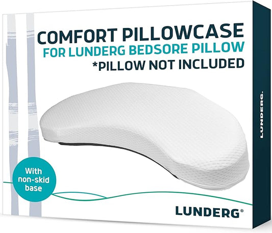 Lunderg Comfort Focused Pillowcase Replacement for Bedsore Pillow Positioning Wedge - Premium Comfort Fabric - Pillow NOT Included