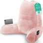 Sasttie Reading Pillow, Pillows for Reading or Relaxing – Ergonomic Support for Head, Neck, Back, and Lumbar, 21-Inch, Peach Pink
