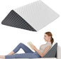 Knee Wedge Pillow, 8" Foam Leg Pillow Leg Elevation for Legs Post Surgery, Triangle Pillow for Knee Support, Sleeping