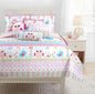 Cozy Line Home Fashions Happy Owl Pink Reversible Quilt Bedding Set, Coverlet, Bedspreads for Girls (Happy Owl, Queen -3 Piece)