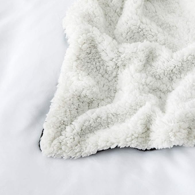 IR Imperial Rooms Black Sherpa Blankets Queen Size for Bed - Wholesale Bulk Pack of 9 Sherpa Blankets - Soft Fluffy Throw Blanket for Hotels, Guest Bedroom, 90x90 Inches