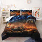 War Theme Comforter Set King Size for Kids Teens and Adults Tanks and Aircraft Printed Quilt Set for Bedroom Microfiber All Season Print Quilt Set with 1 Comforter and 2 Pillow Case