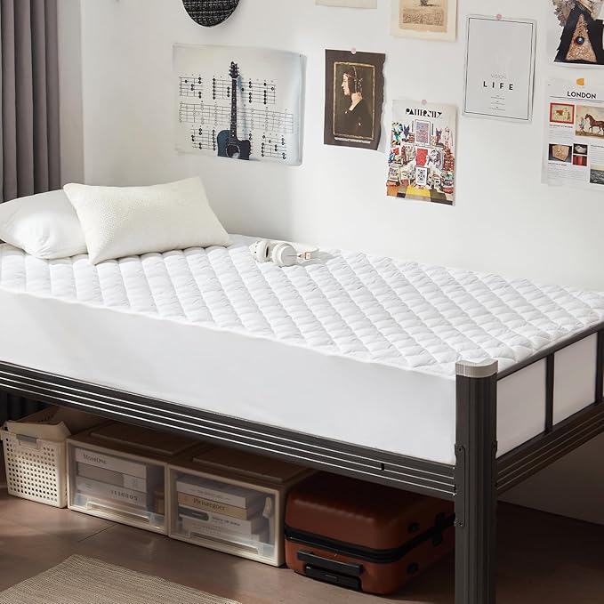 UNILIBRA Twin XL Mattress Cover Waterproof, Deep Pocket Mattress Pad Protector Fits to 6''-19'', Breathable Hollow Cotton Filling Quilted Mattress Protector for Twin XL Size