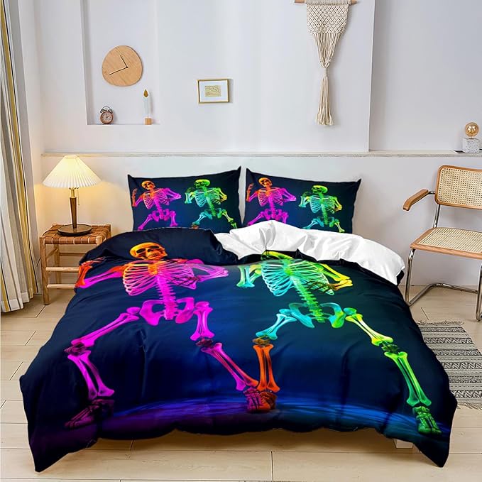 Microfiber Halloween Sheets Full Set with 2 Pillow Cases Standard Size, Fitted Flat Sheet for Kids Girls Teens Adult Bedroom Decor,Pumpkin Sheets Bed Sheets Floral Petal Country Bedding Décor