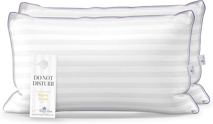 Queen Anne Hotel Collection Pillows – Luxury Down Alternative Bed Pillows (2-Pack, Queen Soft) – Ultimate Comfort, Hypoallergenic, Made in The USA