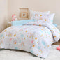 Twin Comforter Set for Kids, Boys, Girls, 4 Pieces Bed-in-a-Bag Bedding Set, All Season Ultra Soft Sheets Set with Comforter, Rainbow Sky