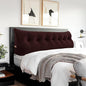 Headboard Wedge Pillow Large Reading Pillow King Size Bed Rest Back Support Pillow for Sitting up in Bed Daybed Couch Backrest Cushion Velvet Chocolate Brown