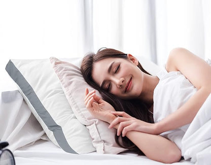 Utopia Bedding Bed Pillows for Sleeping King Size (Grey), Set of 2, Soft & Fluffy Pillow with Down Alternative Filling, Cooling, Hotel Quality, Gusseted Pillow for Back, Stomach or Side Sleepers