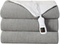 Electric Heated Blanket Twin Size, Washable Blanket Warmer for Home for Adults, Fast Heating, Super Cozy Soft Fabric, 62" x 84", 9 Heat Levels, 1-9H Auto-Off, ETL Certified, Dark Gray