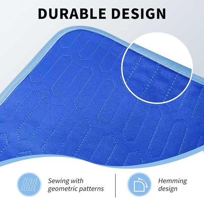 34" x 36" Washable Incontinence Bed Pads (4 Pack), Heavy Absorbency Leakproof Mattress Protector Underpads, Reusable Pee Pads for Adults, Kids & Pets (Royal Blue)