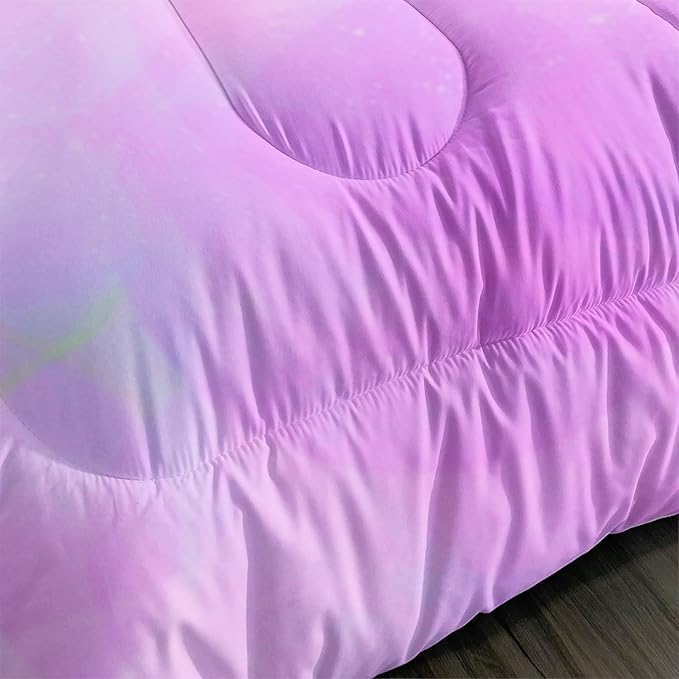 Pink Dream Catcher Comforter Set for Kids Teens Girls Room Decor,Feather Floral Comforter King Size,Boho Style Butterfly Print Bedding Comforter Set with 2 Pillowcases.