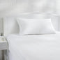 Amazon Basics King Pillow Pillowcase with Zipper, 100% Cotton Hypoallergenic, Pillow Protector, White (37 x 21 Inches), Pillows Not Included