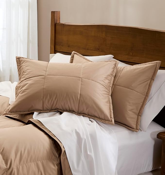 Cuddledown Chroma Comforter Sham | Soft, Lightweight | Oeko-TEX Standard 100 | Standard | 21" x 27" | Twig