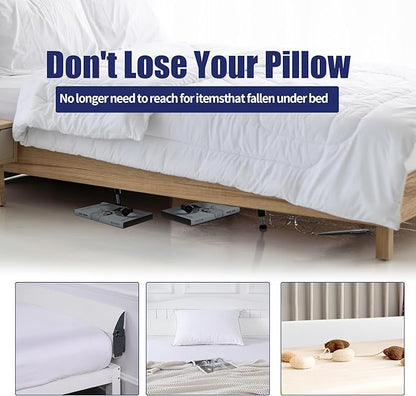 HOMBYS Pillow Wedge for Headboard Gap,Mattress Wedge Gap Filler Full Size,Bed Crack Pillow,Foam Bed Gap Filler,Multifuctional Headboard Space Filler with Side Pocket,Fill The Gap (0-7")