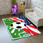 Soccer Rugs for Boys Bedroom - Sports Rug for Boys Bedroom Decor Football Carpet, Football Room Decor for Teens Kids Carpet, Soccer Field Carpet for Playroom Living Room, 2x3 Feet
