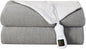Electric Heated Blanket Throw Size, Washable Blanket Warmer for Home for Adults, Fast Heating, Super Cozy Soft Fabric, 50" x 60", 9 Heat Levels, 1-9H Auto-Off, ETL Certified, Gray