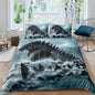 Dinosaur Duvet Cover Set Full Queen Size 3 Pieces Bedding Set Quilt Cover for Men Women Light Weight 1 Piece Duvet Cover 2 Pieces Pillow Shames No Comforter Inside(Dino28, Full/Queen)