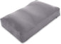 PILLOWY Premium Microbead Bed Pillow, Medium Extra Fluffy But Supportive - Ultra Comfortable Sleep with Silk Like Anti Aging Cover 85% Spandex/ 15% Nylon Breathable, Cooling Dark Grey