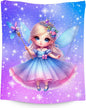 Blanket for Girls Fairy Gifts for Kids Toddler - Warm Plush Flannel Cute Throws for Couch Bedding (40"x50")