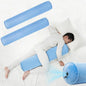 ONTYZZ Inflatable Short Body Pillow, Short Pillow for Bed, Oval Bolster Pillow for Good Sleeping and Back/Neck Support, 2pcs Blue