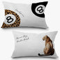 Trendy Lucky 8 Ball Leopard Pillow Covers 12x20 Set of 2, Cheetah Print Room Decor, Funky Black and Leopard Ball Cheetah Decorative Lumbar Pillow Covers for Home Bedroom Living Room