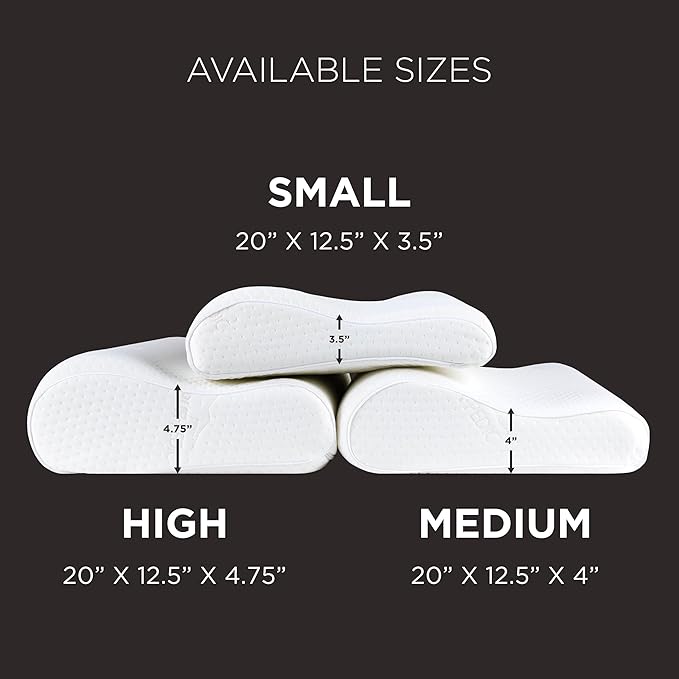 Tempur-Pedic TEMPUR Neck Pillow, Small Profile, White