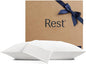 REST® Evercool®+ Cooling Pillowcases Standard - 2 Pillowcases for Sensitive Skin, Silver Infused Fabric for Hygienic Sleep, Silky Smooth for Curly Hair, High Elastic for Snug Fit (19x29 inches)