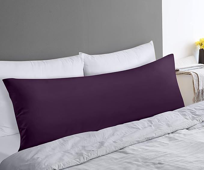 Utopia Bedding Full Body Pillow for Adults (Purple, 20 x 54 Inch), Long Pillow Insert for Sleeping, Ideal for Side Sleepers