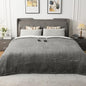 WOOMER Electric Heated Throw Blanket, Soft Flannel Fast Heating Bed Blanket with Multi-Color Option, Queen Size 84"x 90", 10 Heating Levels & 0.5-12H Auto Off, Over-Heat Protection